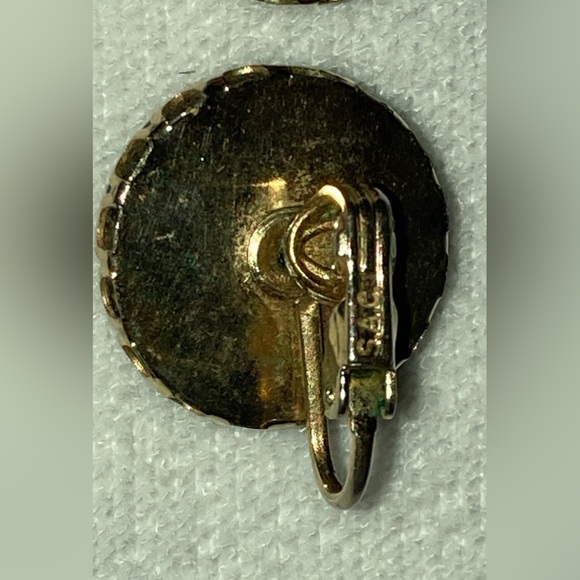 60’S SARAH COVENTRY CONFETTI LUCITE GLITTER CLIP-ON EARRINGS - Picture 8 of 12